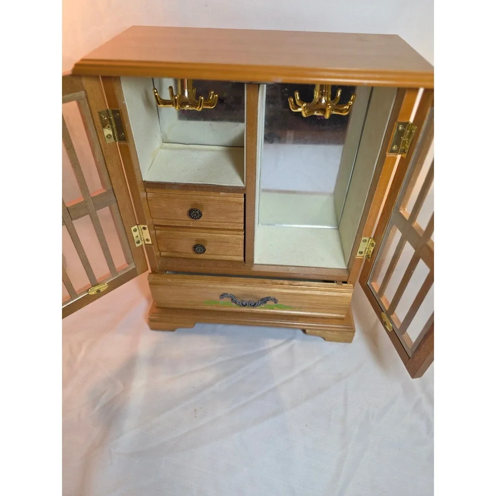 Handpainted Wooden Jewelry Box